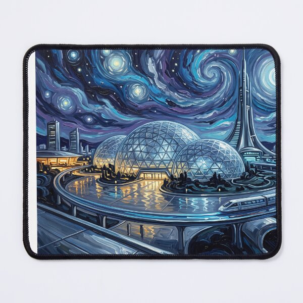 Item preview, Futureworld Delos Starry Night Sci Fi Landscape designed and sold by Bad-Decisions-Designs.
