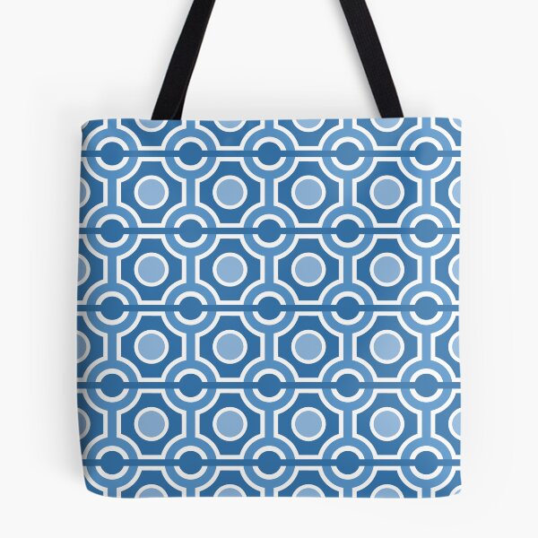 Item preview, original seamless dots pattern blue designed and sold by ChimaHome.