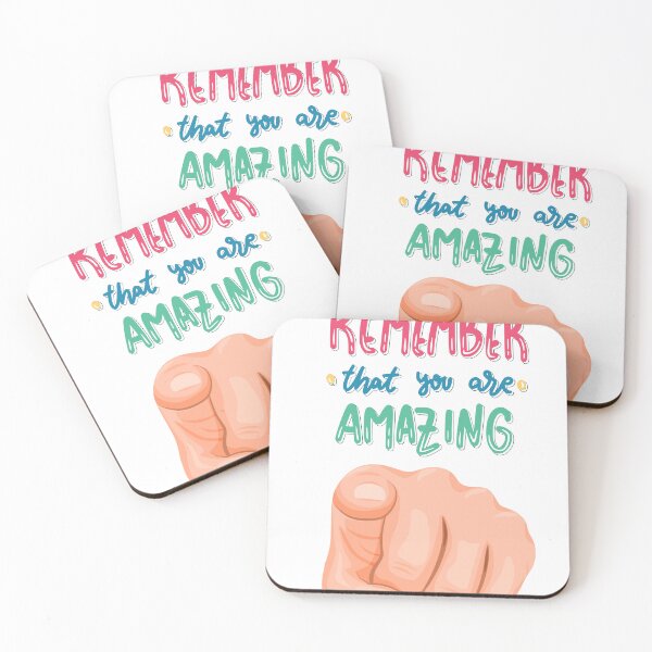 Item preview, Remember That You Are Amazing – Motivational Pointing Hand Design designed and sold by GoldenSparkleShop.