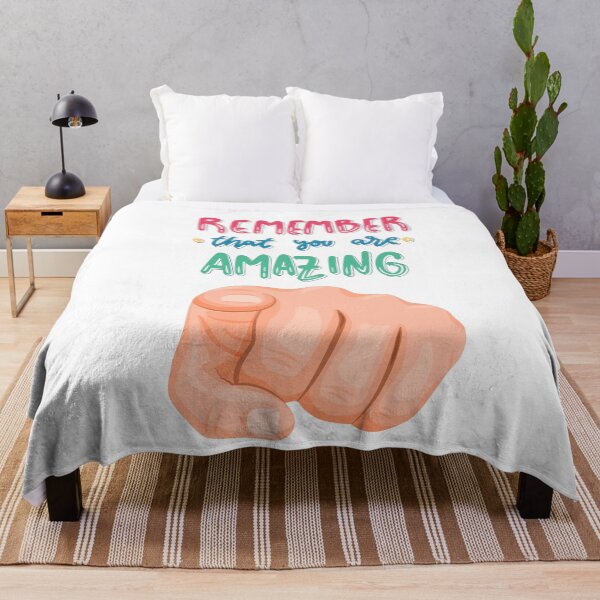 Item preview, Remember That You Are Amazing – Motivational Pointing Hand Design designed and sold by GoldenSparkleShop.