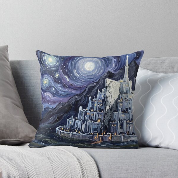 Item preview, Gondor Starry Night Fantasy Landscape designed and sold by Bad-Decisions-Designs.