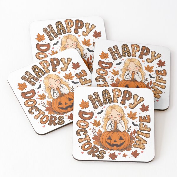 Item preview, Happy Doctors Wife Halloween Pumpkin Autumn Nurse Doctor Design designed and sold by TheChalkyFox.