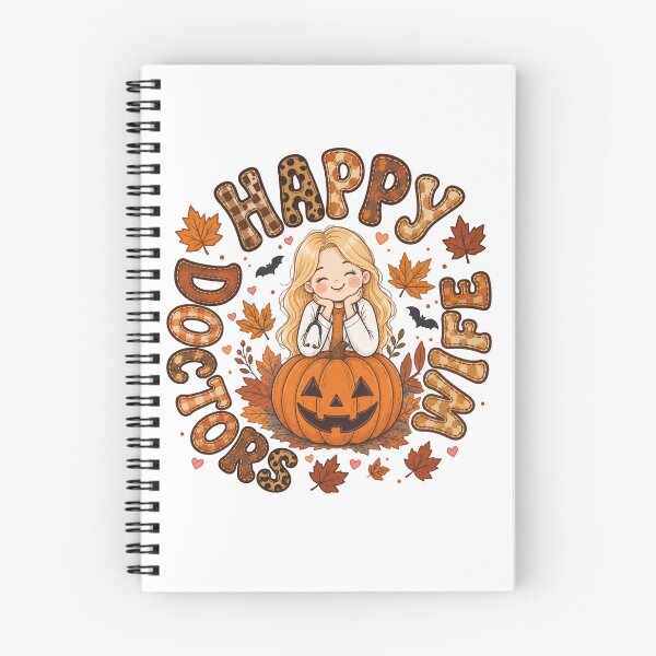 Item preview, Happy Doctors Wife Halloween Pumpkin Autumn Nurse Doctor Design designed and sold by TheChalkyFox.