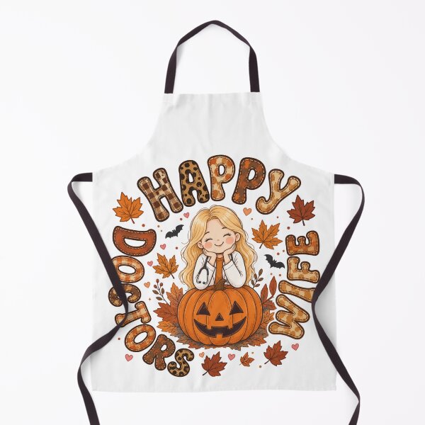 Item preview, Happy Doctors Wife Halloween Pumpkin Autumn Nurse Doctor Design designed and sold by TheChalkyFox.