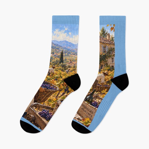 Item preview, Vendanges en Provence — Autumn Grape Harvest in the French Countryside-Upscaled Version designed and sold by Novel Works Studio.