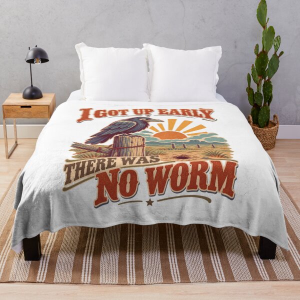 Item preview, I Got Up Early There Was No Worm designed and sold by LuveraxArt.
