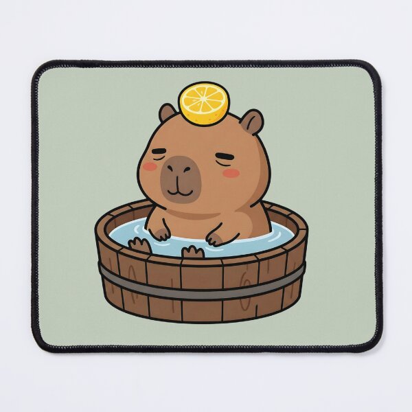 Item preview, Capybara Onsen Bath with Yuzu Citrus Gift designed and sold by Rocklights.