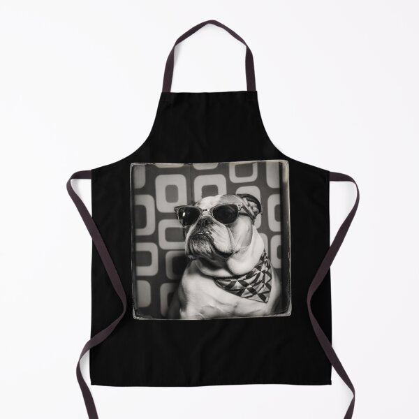 Item preview, Cool English Bulldog Wearing Sunglasses and Bandana Modern Vintage Portrait designed and sold by HYPNK.
