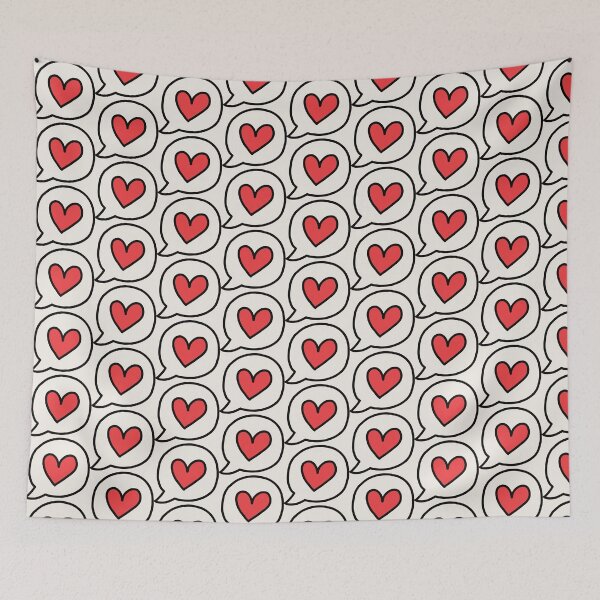 Item preview, Cute Love Heart Speech Bubble designed and sold by AliAltinelArt.