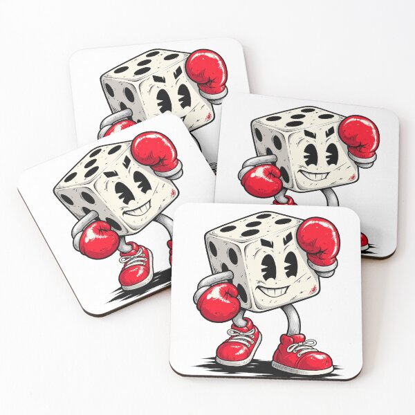 Item preview, Vintage Boxing Dice Fighter Cartoon designed and sold by -DEEWOLF-.