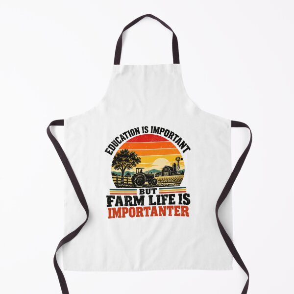 Item preview, Education Is Important But Farm Life Is Importanter Farmer Rancher Agriculture designed and sold by SkeletonsDanger.
