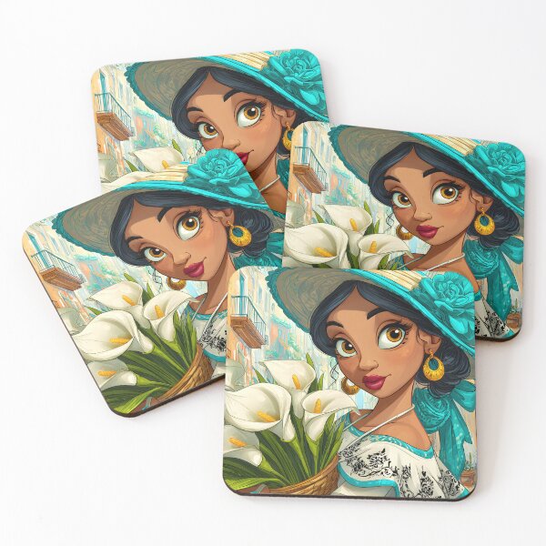 Item preview, Charming Young Woman with Flowers and a Hat designed and sold by Artessie.