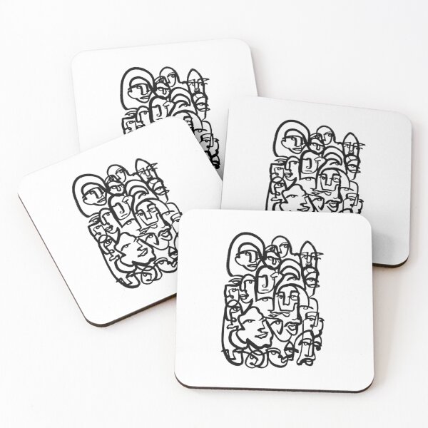 Item preview, Abstract One Line Faces Art designed and sold by kaizen x malena.