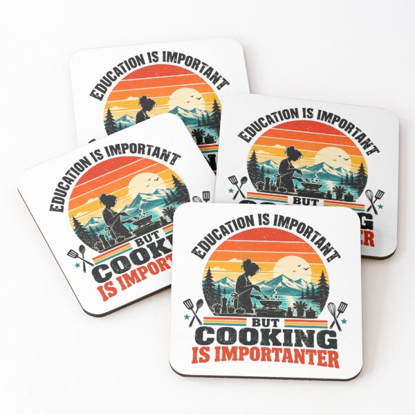 Item preview, Education Is Important But Cooking Is Importanter Food Lover Culinary Chef designed and sold by HumansStuck12.