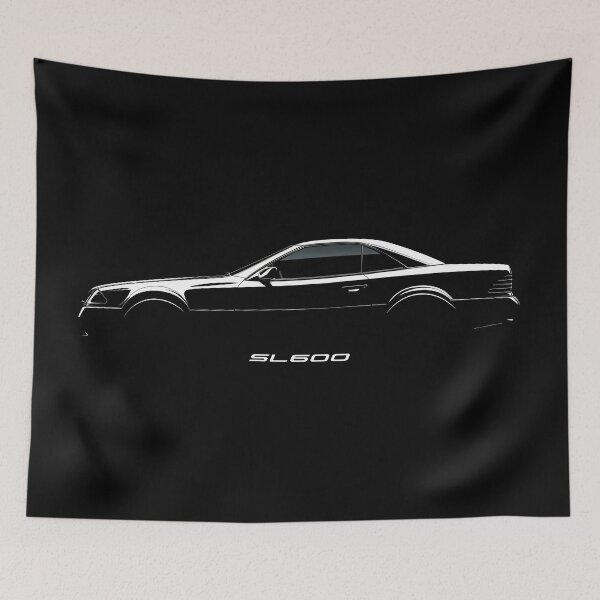 Item preview, MB SL600 R129 side silhouette designed and sold by blackdogshop.