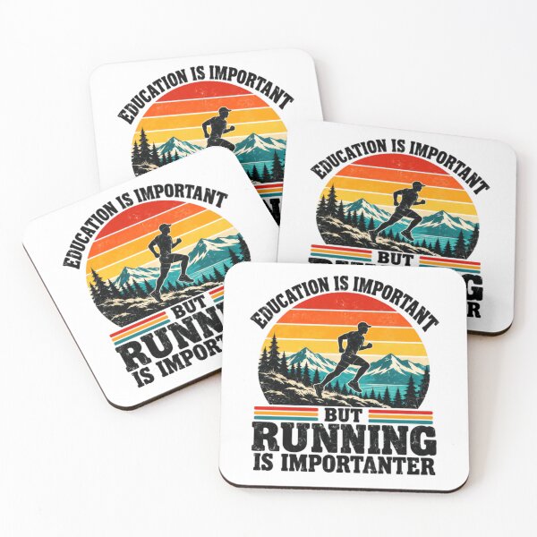 Item preview, Education Is Important But Running Is Importanter Runner Athlete Fitness Marathon Jogging designed and sold by HumansStuck12.