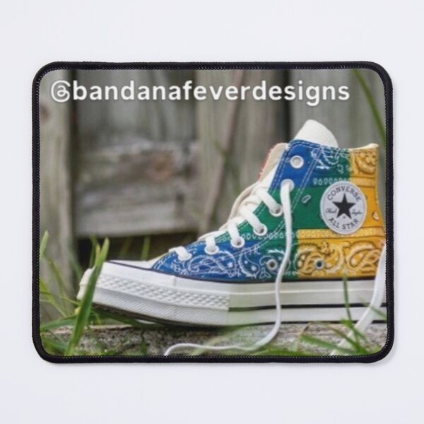 Item preview, Multi Bandana Converse Sneakers by Bandana designed and sold by BandanaFever.