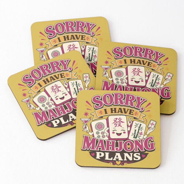 Item preview, Sorry I Have Mahjong Plans Funny Mahjong Quote Mah Jongg Humor designed and sold by NovaNookStudio.