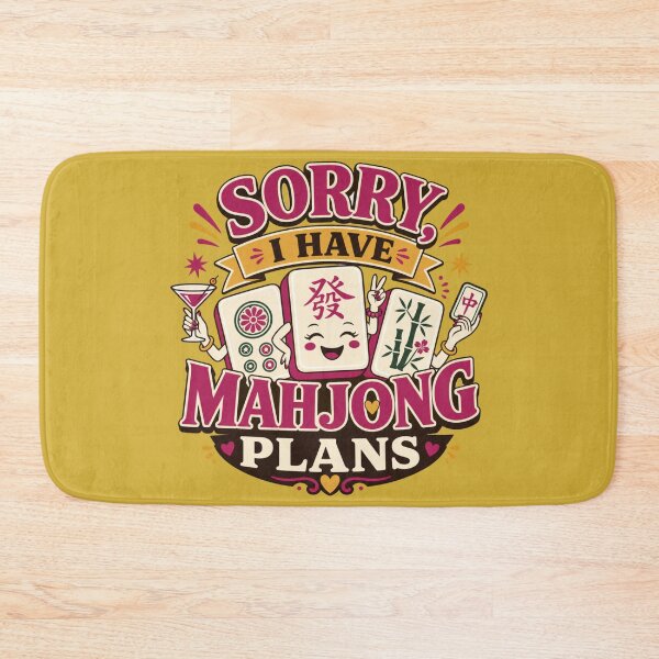 Item preview, Sorry I Have Mahjong Plans Funny Mahjong Quote Mah Jongg Humor designed and sold by NovaNookStudio.
