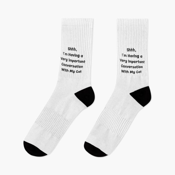 Item preview, Shhh, I'm Having a Very Important Conversation With My Cat, Cat Lover designed and sold by CloudyPress.
