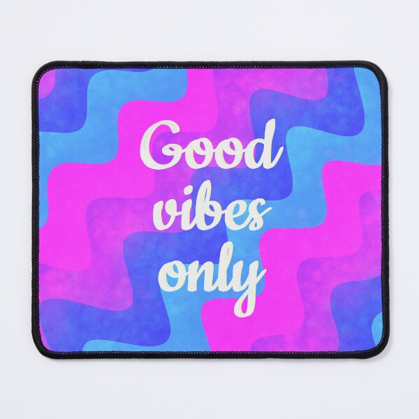 Item preview, Good vibes only retro blue designed and sold by Ana Gorozpe.