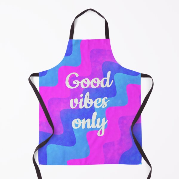 Item preview, Good vibes only retro blue designed and sold by Ana Gorozpe.