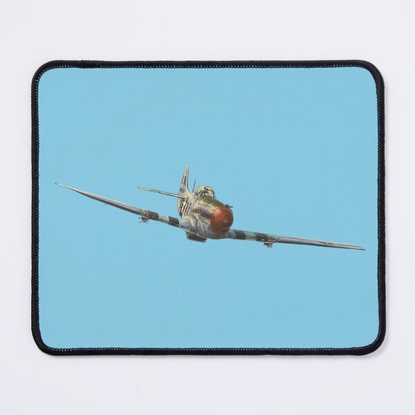 Item preview, P-51D Mustang Head-On Aerial View Warbird Vector Art designed and sold by AfterburnerLab.