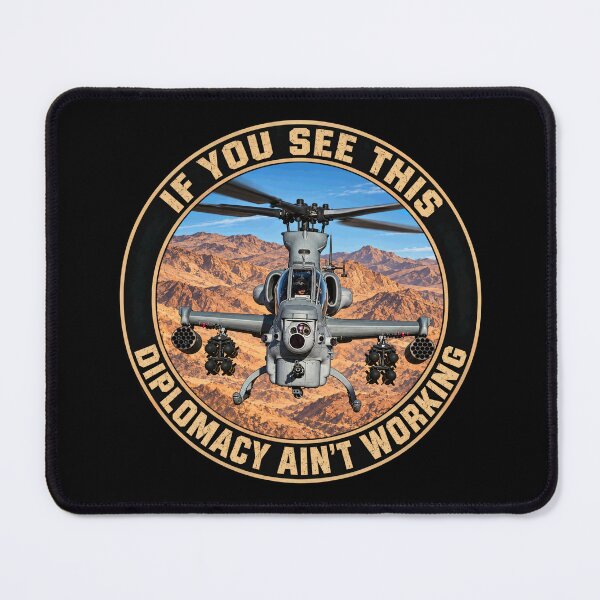 Item preview, AH-1Z Viper Attack Helicopter Aviation Diplomacy Joke designed and sold by MilitaryMart.