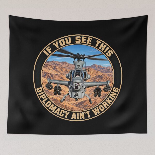 Item preview, AH-1Z Viper Attack Helicopter Aviation Diplomacy Joke designed and sold by MilitaryMart.