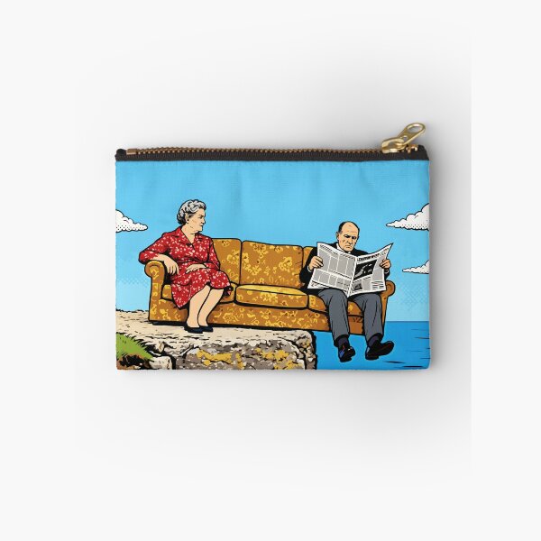 Item preview, Edge of the Cliff – Pop Art Couple Illustration designed and sold by RamyGallery.