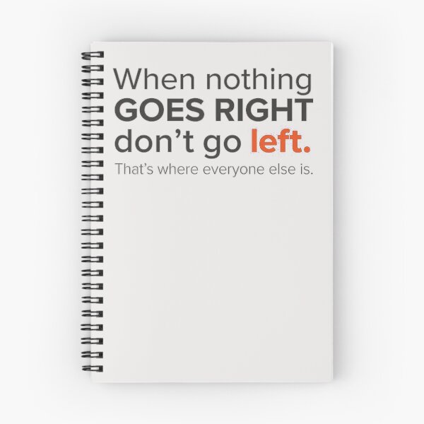 Item preview, Copy of When Nothing Goes Right Don't Go Left Funny Quote Art designed and sold by AgdBol.