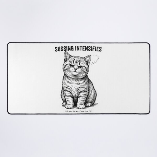 Item preview, Sussing Intensifies Suspicious Cat designed and sold by PrintforDesign.