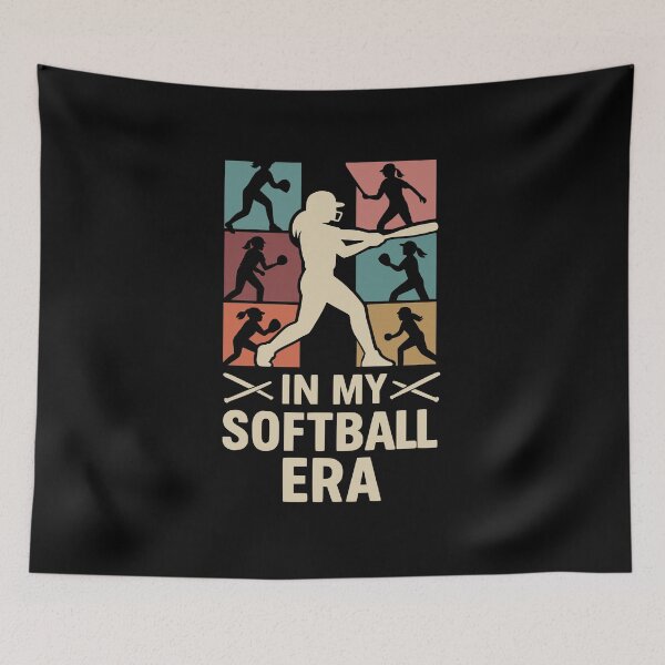 Item preview, softball girl retro designed and sold by kiakuki.
