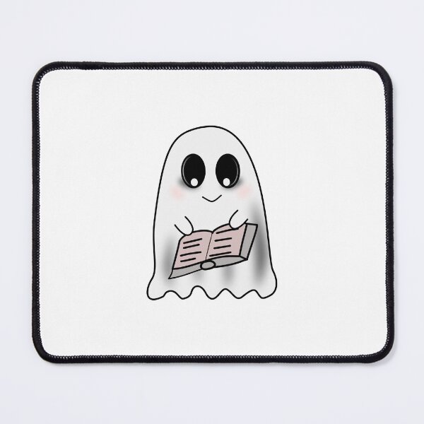 Item preview, Cute Ghost Reading a Book | Kawaii Book Lover Ghost Design designed and sold by ForcePrint.