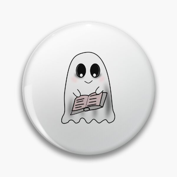 Item preview, Cute Ghost Reading a Book | Kawaii Book Lover Ghost Design designed and sold by ForcePrint.