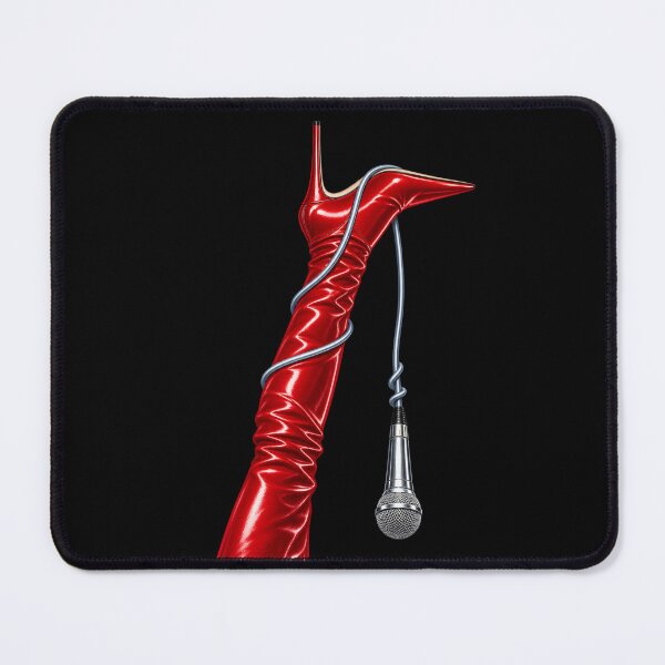 Item preview, Doja Cat Tour Ma Vie 2026 Red High Heel Boot Microphone Cable Concert Fashion designed and sold by Cuiroblinda.