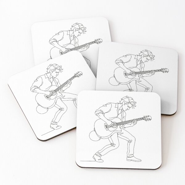 Item preview, Minimalist Continuous Line Drawing of a Standing Guitarist designed and sold by Nubian Style.