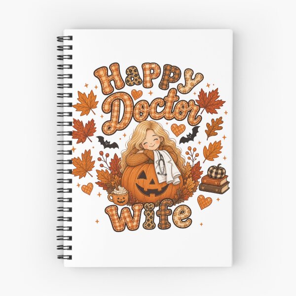 Item preview, Happy Doctor Wife Halloween Pumpkin Autumn Nurse Doctor Design designed and sold by TheChalkyFox.