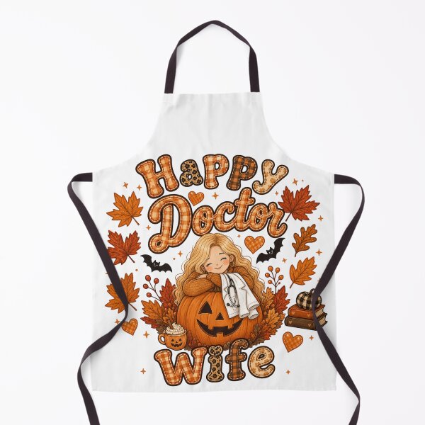 Item preview, Happy Doctor Wife Halloween Pumpkin Autumn Nurse Doctor Design designed and sold by TheChalkyFox.