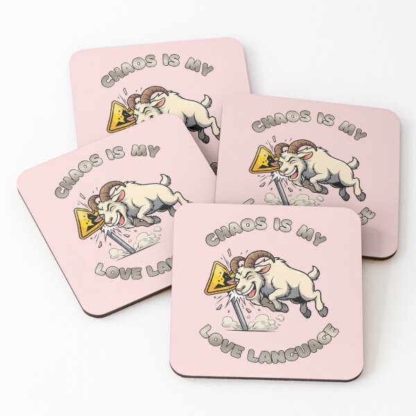 Item preview, Chaos Is My Love Language Funny Ram Goat designed and sold by ZeroContextArt.