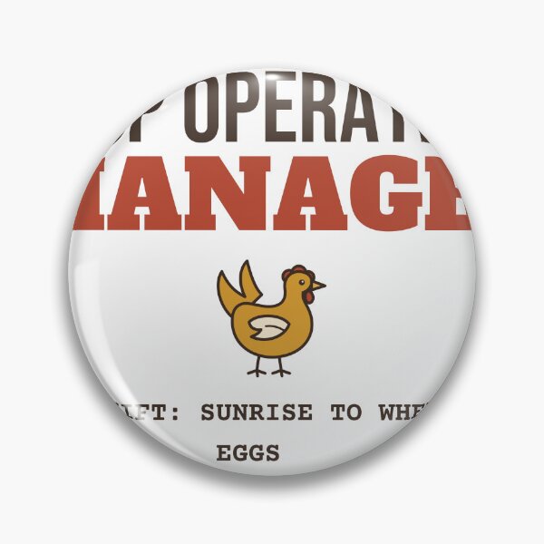 Item preview, Coop Operations Manager Funny Chicken Keeper designed and sold by HenAndHeller.
