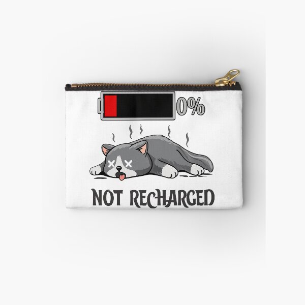 Item preview, Not Recharged Cat | 0% Battery Tired Cat designed and sold by 4U---Store.