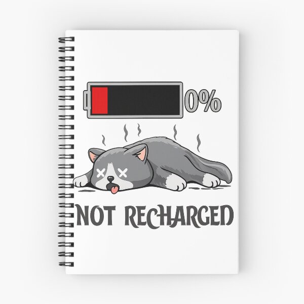 Item preview, Not Recharged Cat | 0% Battery Tired Cat designed and sold by 4U---Store.