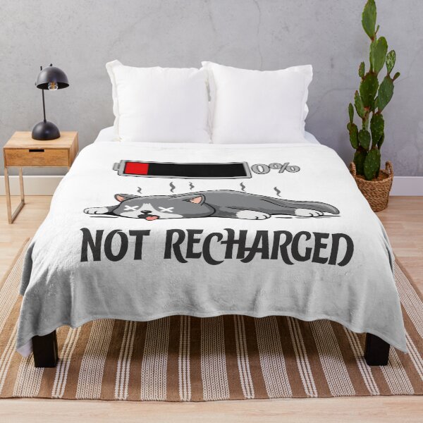 Item preview, Not Recharged Cat | 0% Battery Tired Cat designed and sold by 4U---Store.