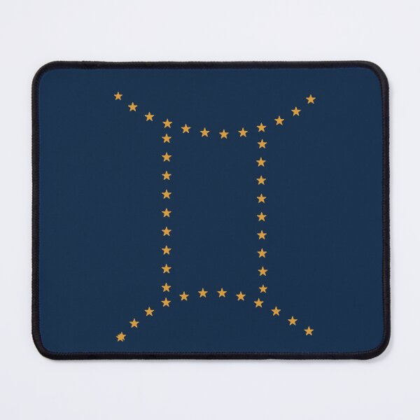 Item preview, Gemini Zodiac Symbol - Gold Stars on Navy designed and sold by iampaulmorris.
