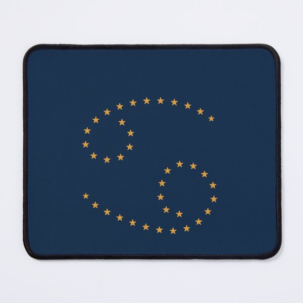 Item preview, Cancer Zodiac Symbol - Gold Stars on Navy designed and sold by iampaulmorris.