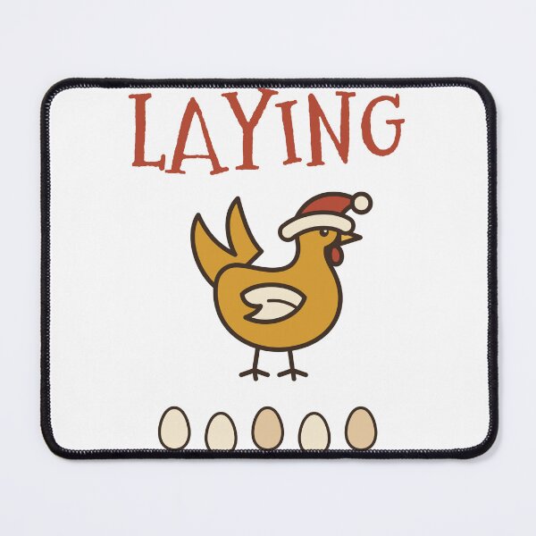 Item preview, Fa La La La Laying Christmas Chicken designed and sold by HenAndHeller.
