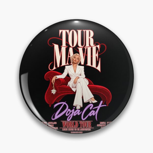 Item preview, Doja Cat Tour Ma Vie 2026 World Tour Red Couch White Suit Poster Style Concert designed and sold by Cuiroblinda.