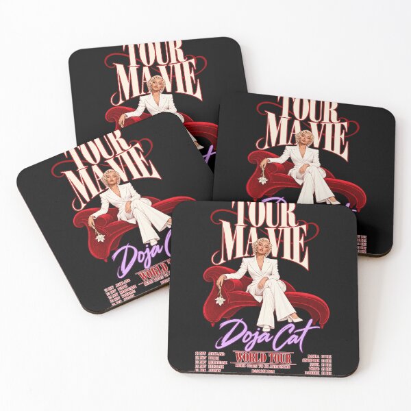 Item preview, Doja Cat Tour Ma Vie 2026 World Tour Red Couch White Suit Poster Style Concert designed and sold by Cuiroblinda.