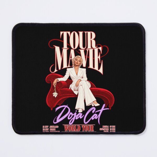 Item preview, Doja Cat Tour Ma Vie 2026 World Tour Red Couch White Suit Poster Style Concert designed and sold by Cuiroblinda.